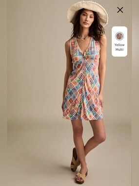 NWT Lucky Brand Femme Printed Mini Dress